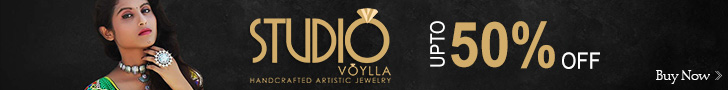 Voylla 50% off on jewellery